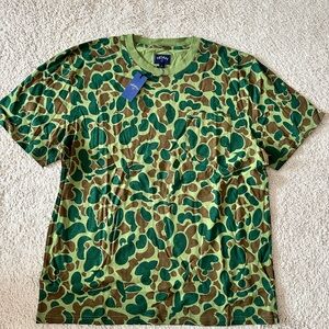 Noah Green Camouflage T-Shirt size Large NWT